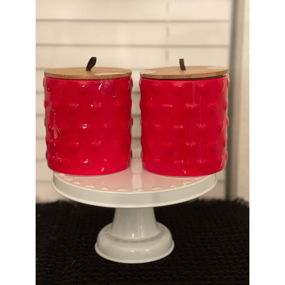 Red‎ Hobby Lobby Heart Canisters